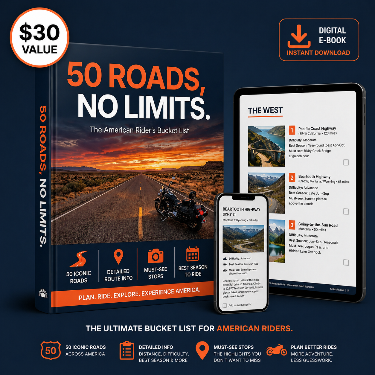 50 Roads, No Limits. The American Rider’s Bucket List