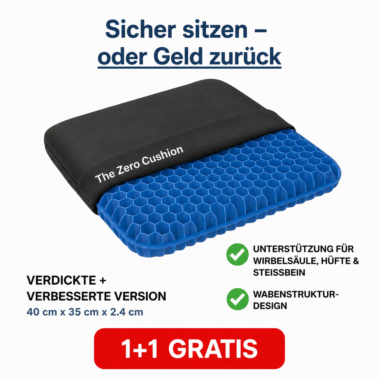 The Zero Cushion – Druckentlastendes Sitzkissen